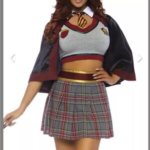 Sexy Spell caster Halloween 3 pc Mini Skirt Costume